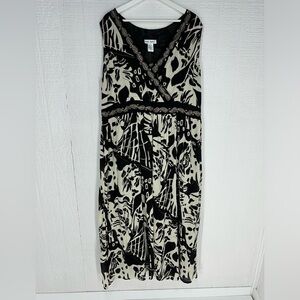 Ulla Popken black and white midi dress size 20/22